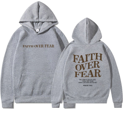 Faith over Fear religious hoodie