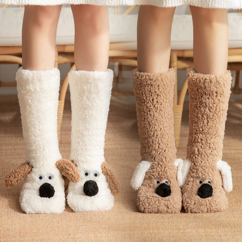 Cozy dog slippers