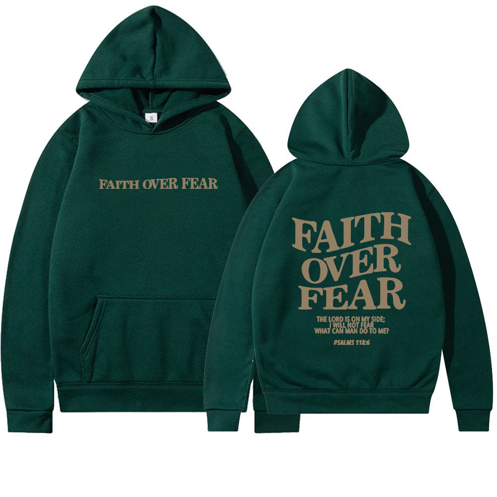 Faith over Fear religious hoodie