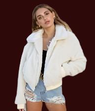 Female fluffy jacket