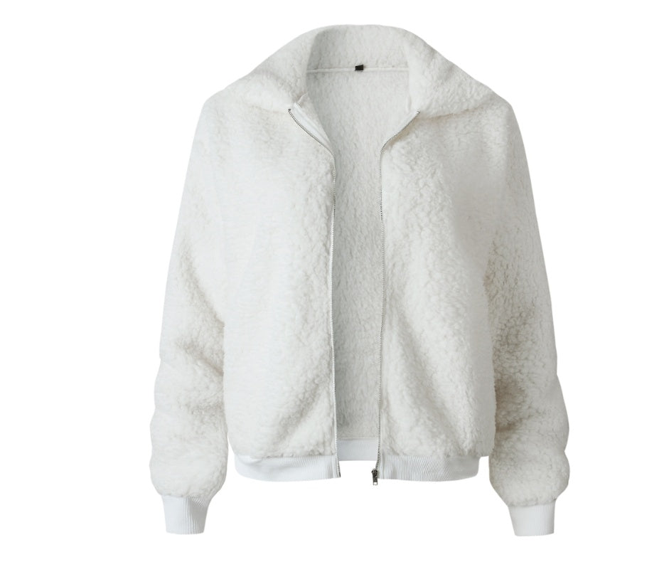 Female fluffy jacket