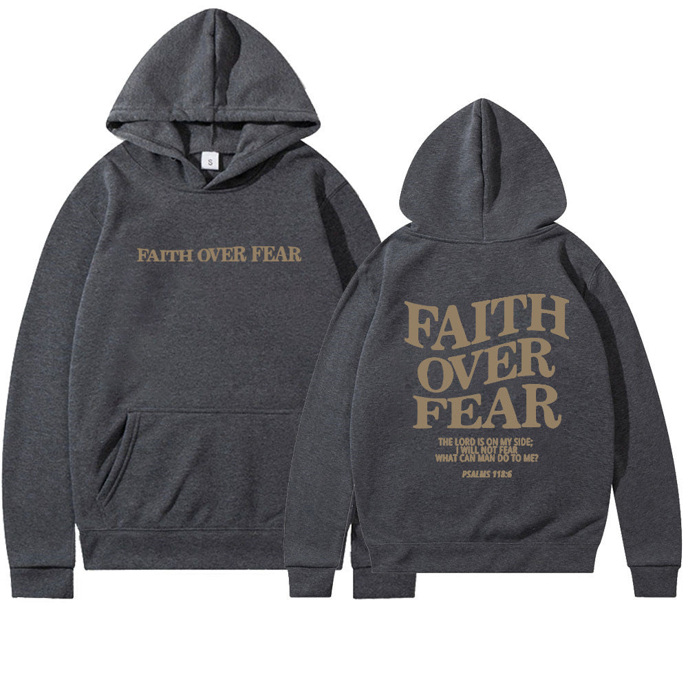 Faith over Fear religious hoodie