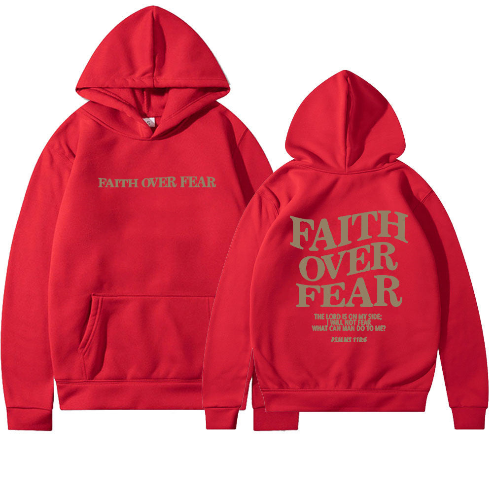 Faith over Fear religious hoodie