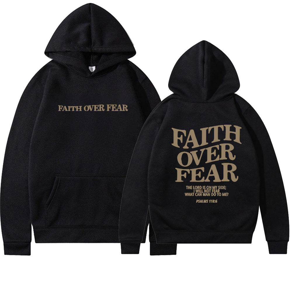 Faith over Fear religious hoodie