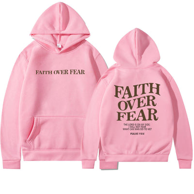 Faith over Fear religious hoodie