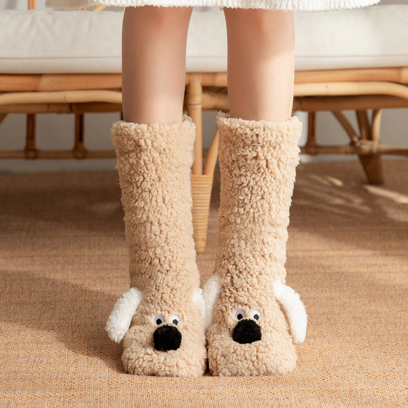 Cozy dog slippers