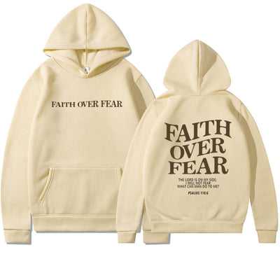 Faith over Fear religious hoodie