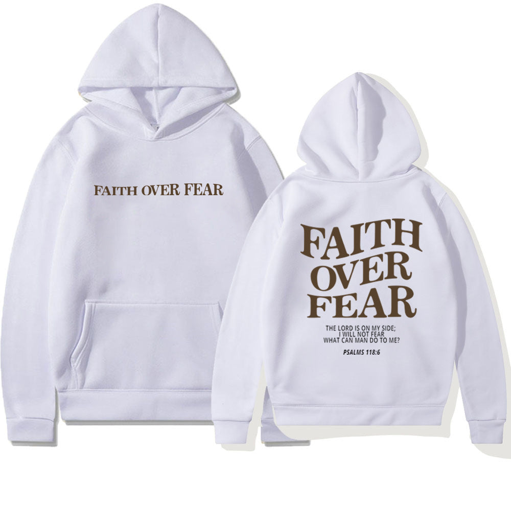 Faith over Fear religious hoodie