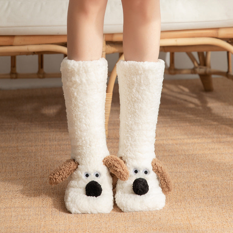 Cozy dog slippers