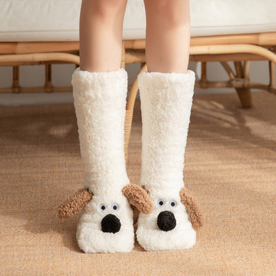 Cozy dog slippers